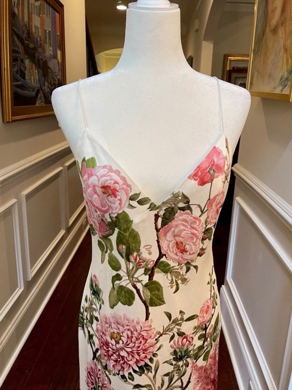 Alice & Olivia Floral Julietta Cutaway Lace MIDI Dress NWT MSRP $495 Sz 6 - Picture 7 of 16